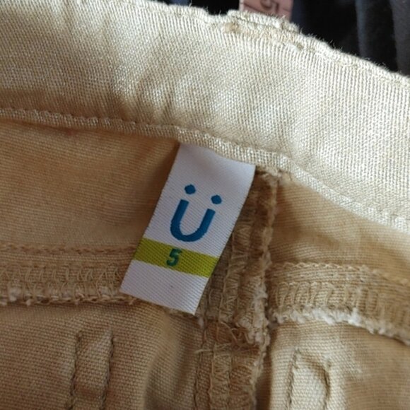 U toddler girls skinny leg stretch‎ pant gold 5 - Picture 8 of 9